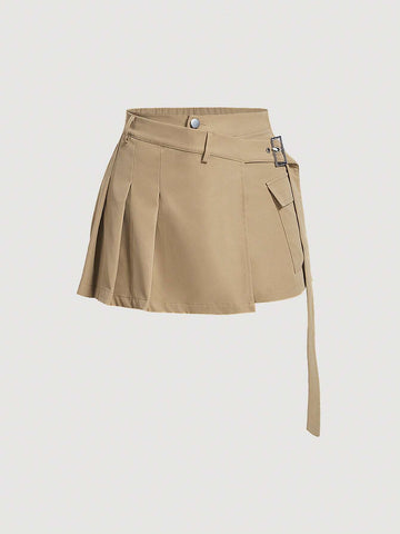 MOD Solid Pleated Skort