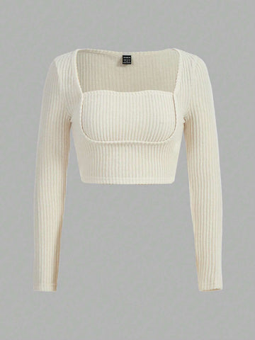 Square Neck Crop Tee