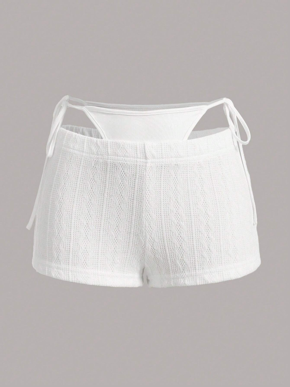 ICON Solid Cut Out Waist Shorts