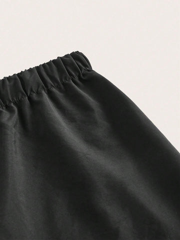 Solid Crop Tank Top & Flap Pocket Skirt