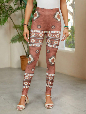 EMERY ROSE Geo Print Leggings