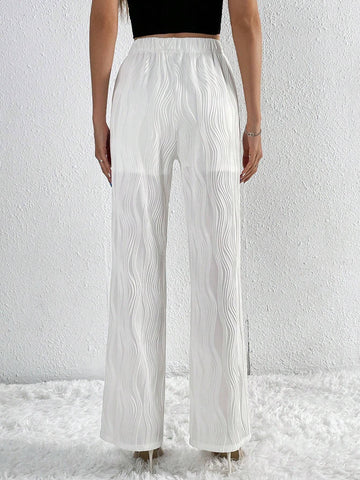 Tall Solid Elastic Waist Pants