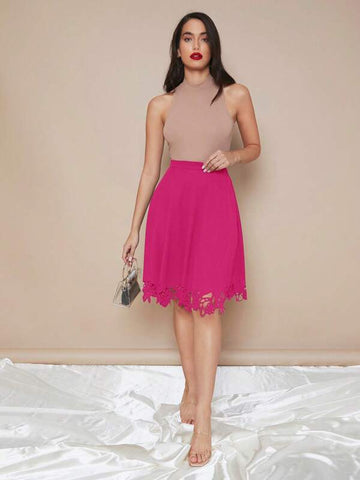 Clasi Laser Cut Out Skirt