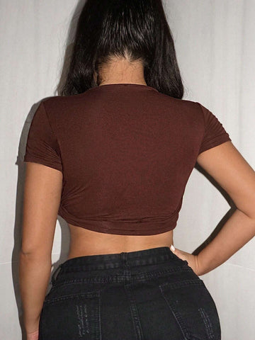 Solid Crop Tee