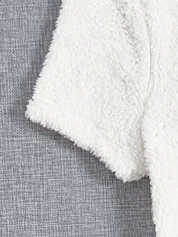 Solid Fuzzy Crop Tee & Shorts