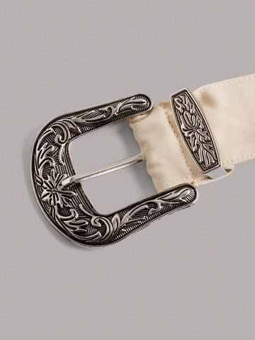 ICON Paperbag Waist Belted Pleated Skirt