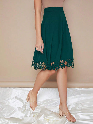 Clasi Laser Cut Out Skirt