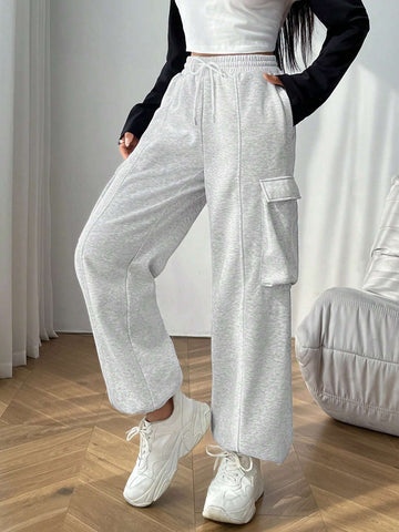 EZwear Flap Pocket Side Sweatpants