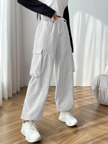 EZwear Flap Pocket Side Sweatpants