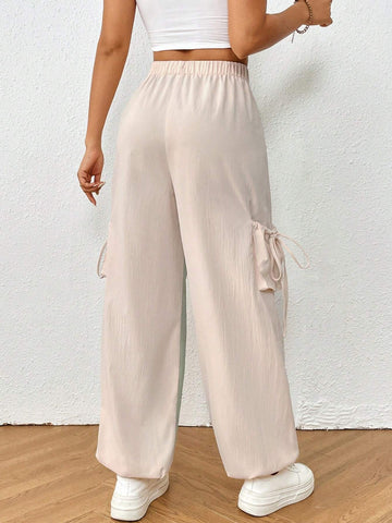 EZwear Two Tone Knot Side Pants