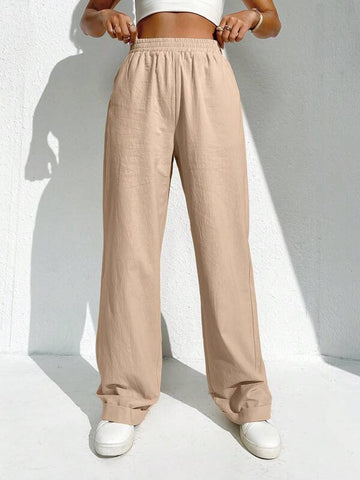EZwear Slant Pocket Wide Leg Pants
