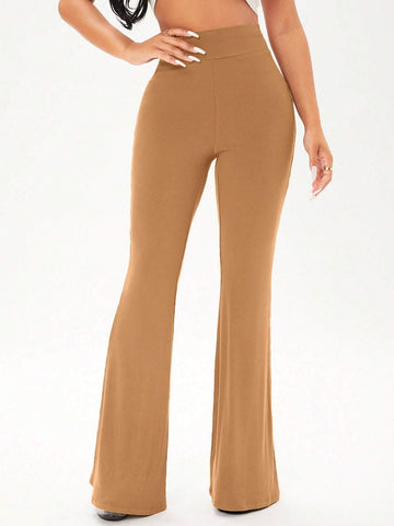 SXY Solid Flare Leg Pants