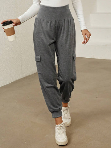 Flap Pocket Side Sweatpants