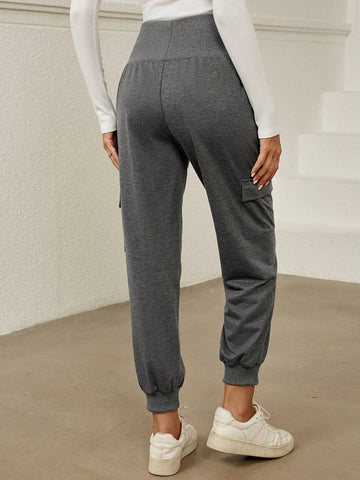 Flap Pocket Side Sweatpants