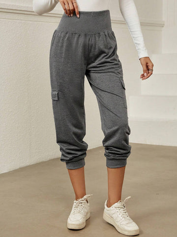 Flap Pocket Side Sweatpants