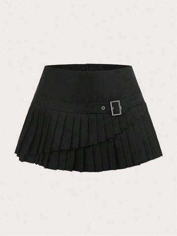 ICON Solid Pleated Skirt