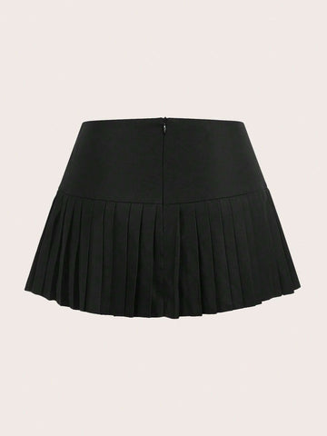 ICON Solid Pleated Skirt