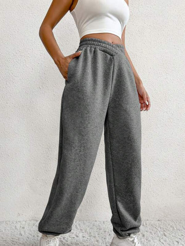 EZwear Solid Slant Pocket Sweatpants
