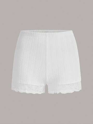 ICON Contrast Lace Biker Shorts