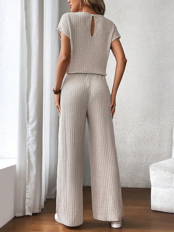 Women'S Dungarees Jumpsuit With Batwing Sleeves