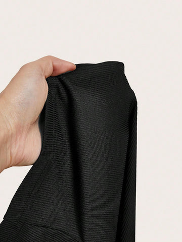 Backless Halter Neck Jumpsuit With High Elasticity For Sexy & Simple Look On Music Festival