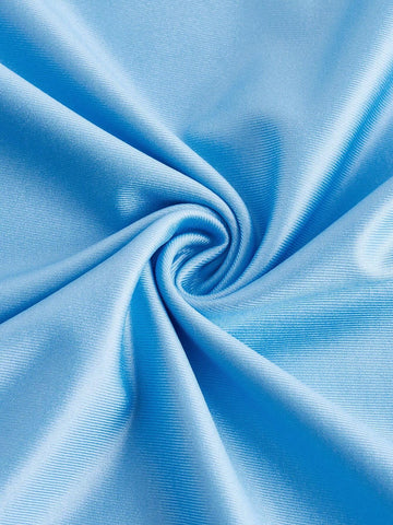 H-Style O-Neck Casual Knitted Short Sleeve Set With Heat Transfer Print And Heart Pattern