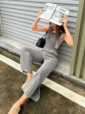 Women's Summer Pleated Casual Versatile Jumpsuit