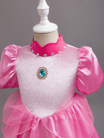 Christmas Party Wear Santa Dress, New Year Dress Betti Princess Dress