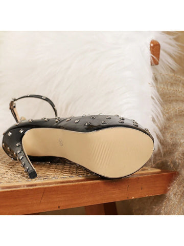 Gladiator Sandals 2025 Rome Metal Studded Open Toe Strappy Sandals For Women