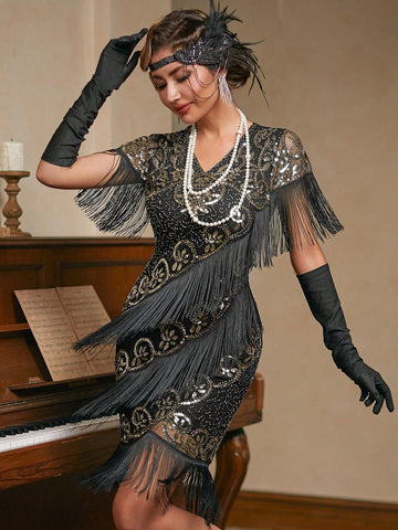 1920s Flapper Fancy Costume Dress