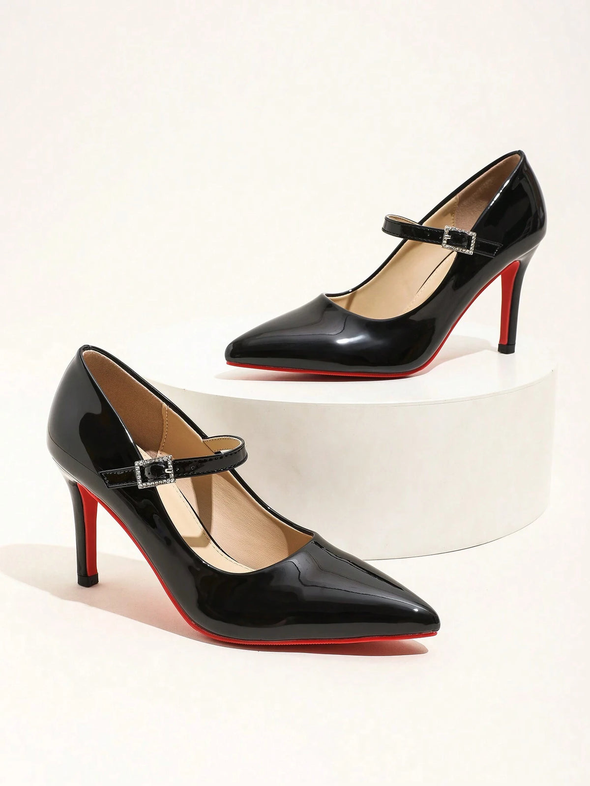 Women's Elegant Pointed Toe Stiletto High Heel Shoes, Suitable For Evening Dress,