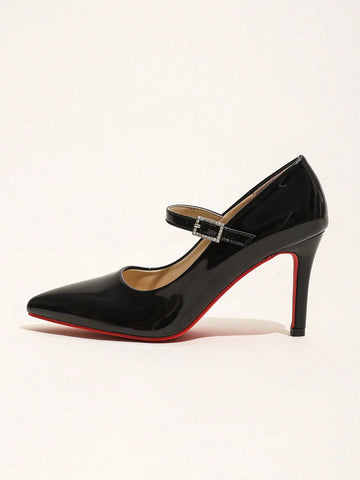 Women's Elegant Pointed Toe Stiletto High Heel Shoes, Suitable For Evening Dress,
