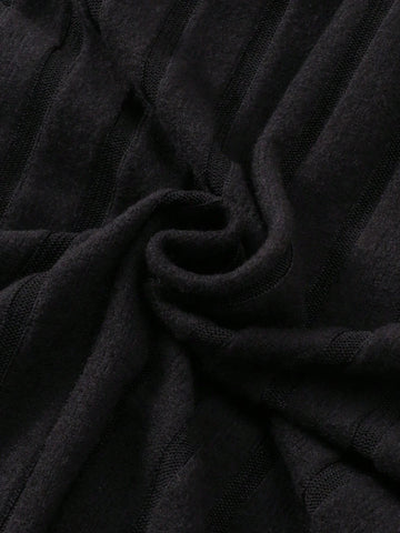 1pc Girls' Solid Color Bodycon Dress, Suitable For 4-7 Years Old, Autumn/Winter