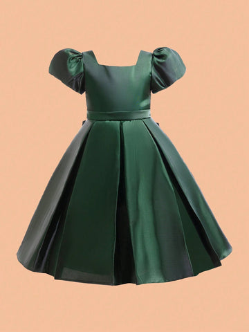 1pc New Style Evening Gown, Piano Performance/Concert/Hosting Dress, Elegant Look