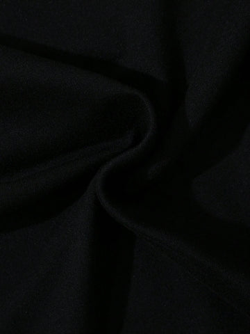 1pc Women's/Girls' Casual Mid-Length Pencil Skirt With Letter Print, Versatile, Short-Sleeved Dress, Thin/Summer Style