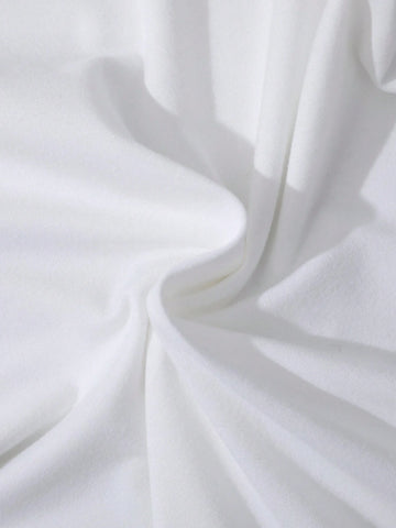 1pc Women's Girls' Casual Cat Heat Transfer Print Pencil Skirt With Short Sleeve Dress, Summer