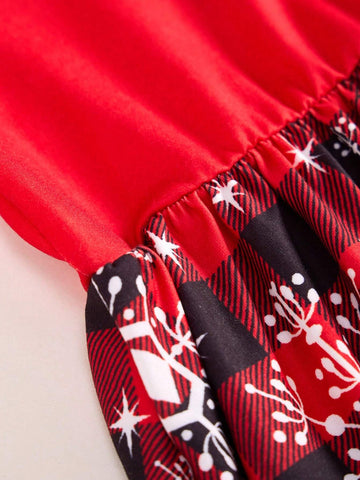 1pc Women's Gray Fuzzy Sweatshirt With Santa Claus Print, Crew Neck, Color Blocking, Drop Shoulder, Long Sleeve, Ribbed Cuffs/Hem, Suitable For Going Out And Christmas, Winter