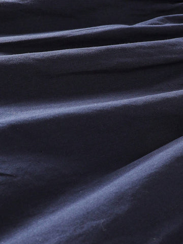 1pc Young Girl French Peter Pan Collar Rabbit Embroidery Long Sleeve Dress, Autumn