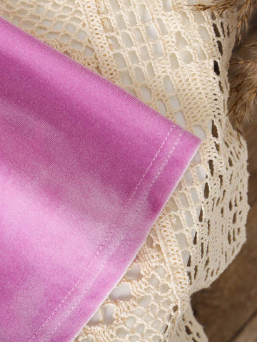 1pc Young Girls Black Long Sleeve Ruffled Velvet Maxi Dress, Casual Style, Autumn/Winter