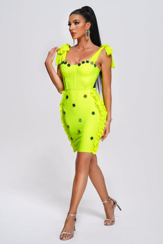 Marcia Diamante Mini Bandage Dress