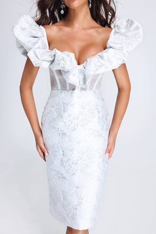 Melany Jacquard Midi Dress