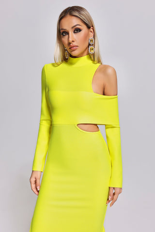 Zalca Cutout Maxi Bandage Dress
