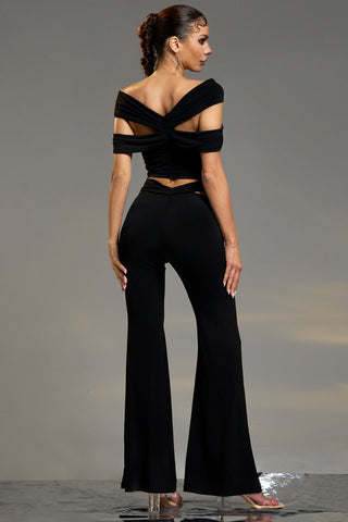 Hedwig Sexy Rose Black Pantsuits