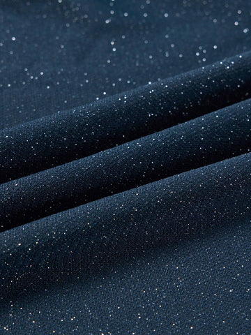 2024 Fall/Winter Women's Elegant Glittery Long Sleeve Bodycon Mermaid Dress With Two Ways To Wear It: Front And Back For Dating, Single Party, Formal Dinner Or Gala Event,Halloween