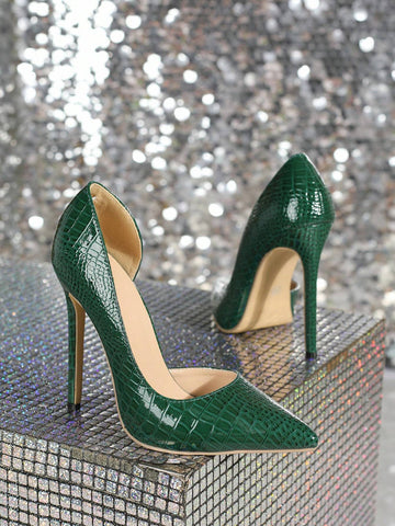 High Heel Pointed Toe Single Shoes Comfortable Leg-Shaping Fashionable Bridal Shoes