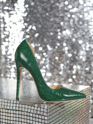 High Heel Pointed Toe Single Shoes Comfortable Leg-Shaping Fashionable Bridal Shoes