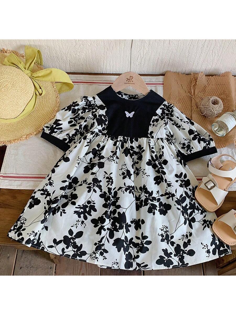2024 New Style Girls' Dress, Fashionable And Stylish Dress For Toddler Girls, Long Sleeve Summer Princess Dress