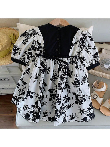 2024 New Style Girls' Dress, Fashionable And Stylish Dress For Toddler Girls, Long Sleeve Summer Princess Dress