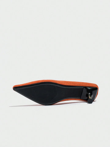 2024 Spring Autumn New French Style Pointed Toe Soft Loafers, Slip-On Increase Height Casual Dress Shoes Women