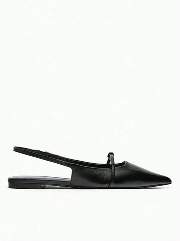 2024 Summer New Korean Fashion Pointed Toe Closed Toe One-Strap Backless